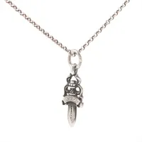 クロムハーツ #5ダガー ネックレス 925 9.8g ロールチェーン 18インチ