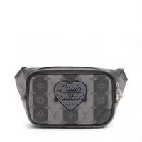 ヴィトン×NIGO モノグラムストライプ モジュラー スリングバッグ M59338 グレーxブラック RFID反応あり