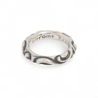 クロムハーツ スクロールバンド リング 925 9.3g 17号