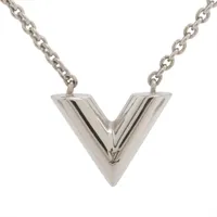 ヴィトン M63197 ネックレスエセンシャルV LE2282 ネックレス GP シルバー