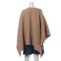 バーバリー ティッシ期 ウール ポンチョ 140×140cm レディース