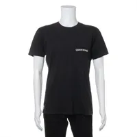 クロムハーツ Tシャツ コットン サイズL ブラック CHプラス 変色 ほつれ プリント割れ