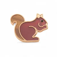 ヴァンクリーフ&アーペル ラッキーアニマルズ カーネリアン タイガーアイ ブローチ 750(PG) 16.0g オニキス エキュルイユ VCARP2AT00