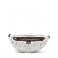 ヴィトン LVピロー マキシ バムバッグ M20971 シルバー RFID反応あり