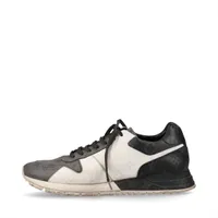 ヴィトン ランナウェイライン 21年 PVC スニーカー 7 1/2 メンズ ブラック×グレー MS1221 モノグラム アッパーヒビ有