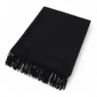 エルメス ロゴ ストール カシミヤ ブラック