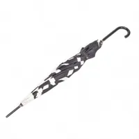 シャネル カメリア 長傘 ポリエステル ブラック