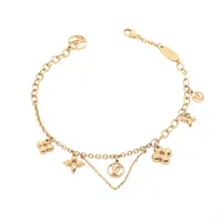 ヴィトン M64858 ブラスレブルーミングLVサークル OB1210 ブレスレット GP ゴールド