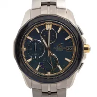 カシオ オシアナス マンタ カシオウオッチ50周年記念モデル OCW-S7000SS-2AJR TI TI ソーラー ブルー文字盤 あまりごま1