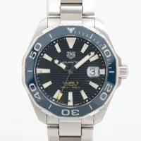 タグホイヤー アクアレーサー WAY201B SS SS AT ブルー文字盤