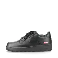 ナイキ×シュプリーム AIR FORCE 1 LOW SP レザー スニーカー 27.5cm メンズ ブラック CU9225-001