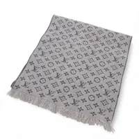 ヴィトン M70932 エシャルプ モノグラム クラシック IS1220 マフラー ウール グレー