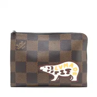 ヴィトン ダミエジャイアント ポシェットジュールGM N60390 ブラウン RFID反応あり