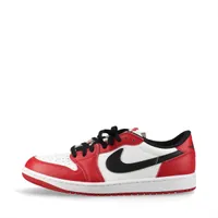 ナイキ AIR JORDAN 1 RETRO LOW OG 25AW レザー スニーカー 28cm メンズ ホワイト×レッド HQ6998-600