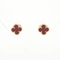 ヴァンクリーフ&アーペル スウィートアルハンブラ カーネリアン ピアス 750(PG) 2.8g VCARN6BO00