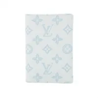 ヴィトン モノグラムキャンバス クーヴェルテュール･パスポール M27614 ブルー パスポートケース