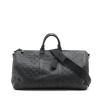 ヴィトン モノグラムシャドウ キーポルバンドリエール50 M44810 ブラック RFID反応あり