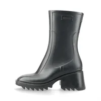 クロエ BETTY ラバー レインブーツ 36 レディース ブラック スレ ほつれあり