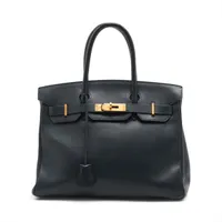 エルメス バーキン30 ルトゥルネ クシュベル ブルーインディゴ ゴールド金具 ○Y:1995年