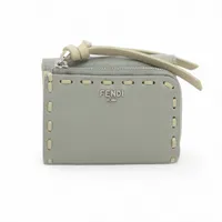 フェンディ セレリア ピーカブー マイクロ 8M0499 レザー コンパクトウォレット グリーン