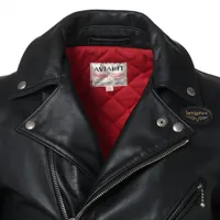 Lewis Leathers Leather Leather jacket 36 Men's Black AVIAKIT 441T