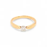 ティファニー ハーモニー ダイヤ リング 750(YG)×Pt950 2.8g D0.22