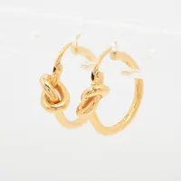 セリーヌ ノット ピアス(両耳用) GP ゴールド