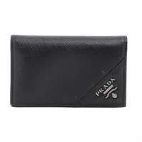プラダ サフィアーノ レザー カードケース ブラック