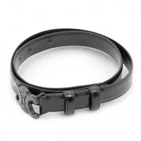 セリーヌ トリオンフ ベルト レザー×メタル ブラック