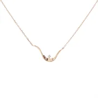 エテ ダイヤ ネックレス K10(PG) 1.1g