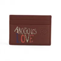 ロエベ レザー カードケース ブラウン