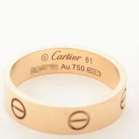 Cartier Love Ring 750(PG) 6.8g 61 | eBay