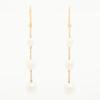 ティファニー バイザヤード パール ピアス 750(YG) 3.2g