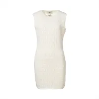 Fendi ZUCCa 22 years Polyester  Rayon Knit dress 42 Ladies' White FZDA16  innerwear With garment There are stains on the knit A4358899Pre-owned  brand goods and clothes online storeALLU Global Online Store