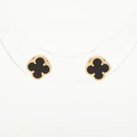 ヴァンクリーフ&アーペル スウィートアルハンブラ オニキス ピアス 750(YG) 3.0g VCARA44900