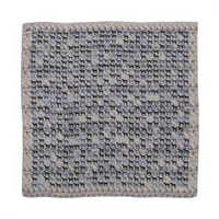 エルメス カレH100 ストール カシミヤ×シルク ベージュ×ブルー パラード