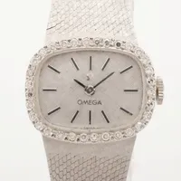 オメガ WG WG 手巻き シルバー文字盤