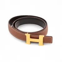 エルメス ミニコンスタンス Hベルト □G:2003 ベルト 65 GP×革 ゴールド