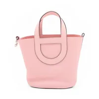 Hermès In the loop 18 Taurillon Clemence x Vaux Swift Rose Sakura