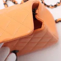 早い者勝ち♡CHANEL ミニマトラッセ　ラムスキン オレンジ　チェーンバッグ CHANEL（シャネル） （未使用 展示品）シャネル マトラッセ ココマーク