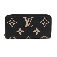 ヴィトン モノグラムアンプラント ジッピーウォレット M80481 ブラック ラウンドジップウォレット RFID反応あり