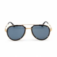 カルティエ サントス ドゥ カルティエ サングラス 60□17 チタン×プラスチック ブラック×ゴールド CT0195S