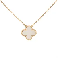 ヴァンクリーフ&アーペル ヴィンテージアルハンブラ シェル ネックレス 750(YG) 5.2g