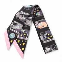 エルメス ツイリー HERMES STORY エルメス ストーリー スカーフ シルク ブラック