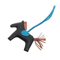 エルメス ロデオチャームMM Y:2020年 チャーム アニョーミロ ブラック×ゴールド×ブルーザンジバル