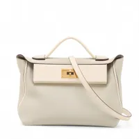 エルメス サック ヴァンキャトル 24/24 29 トゴ パールグレーxナタ ゴールド金具 U:2022年