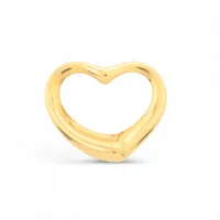 ティファニー オープンハート ネックレストップ 750(YG) 4.2g