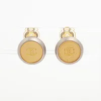 シャネル ココマーク 99A イヤリング(両耳用) GP シルバー×ゴールド