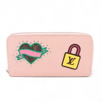 ヴィトン エピ ジッピーウォレット M63377 ピンク ラウンドジップウォレット