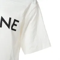 セリーヌ エディ期 コットン Tシャツ M レディース ホワイト 2X761671Q